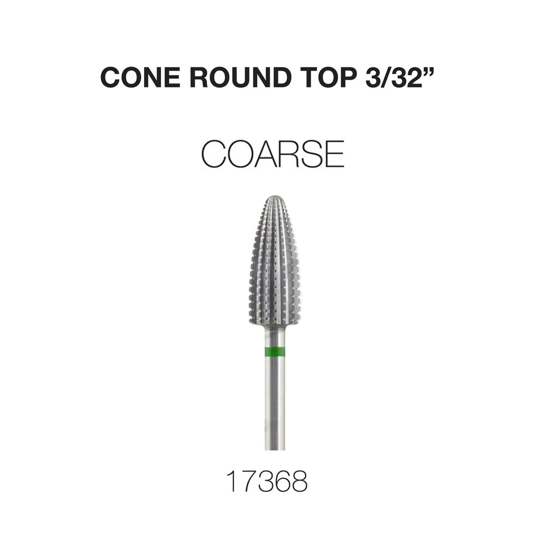 Cre8tion Cone Round Top Nail Filing Bit (Coarse, 3/32″)