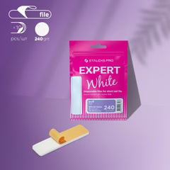 Disposable white files for short nail file (grinding file) EXPERT 51 (10 pcs)