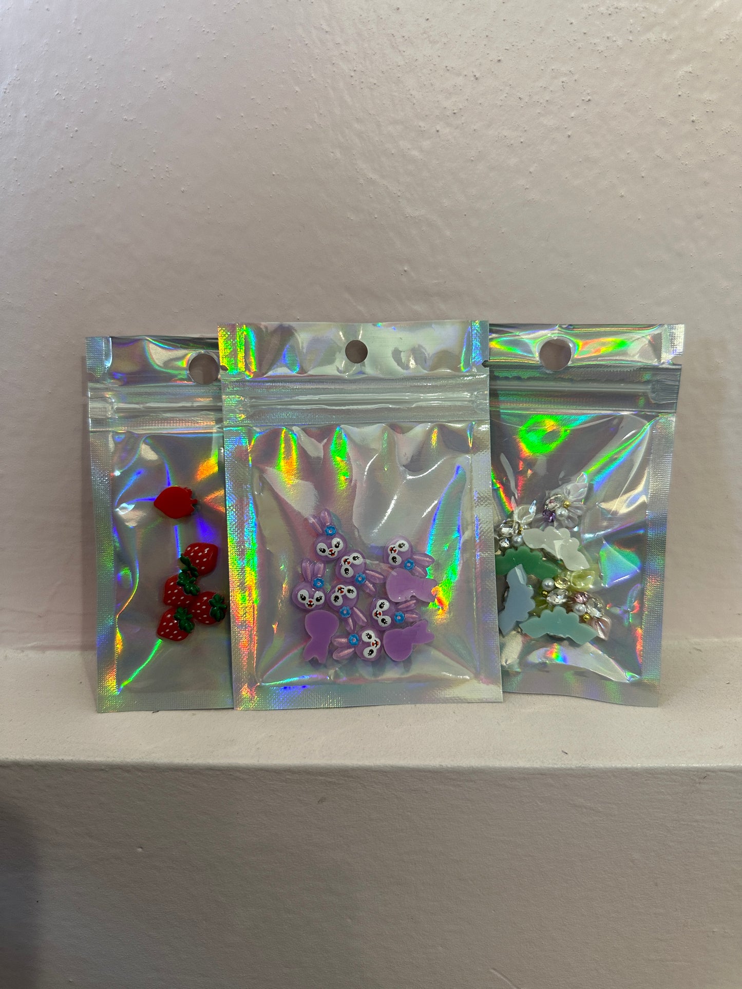 Carousel Small Silver Charm Bags