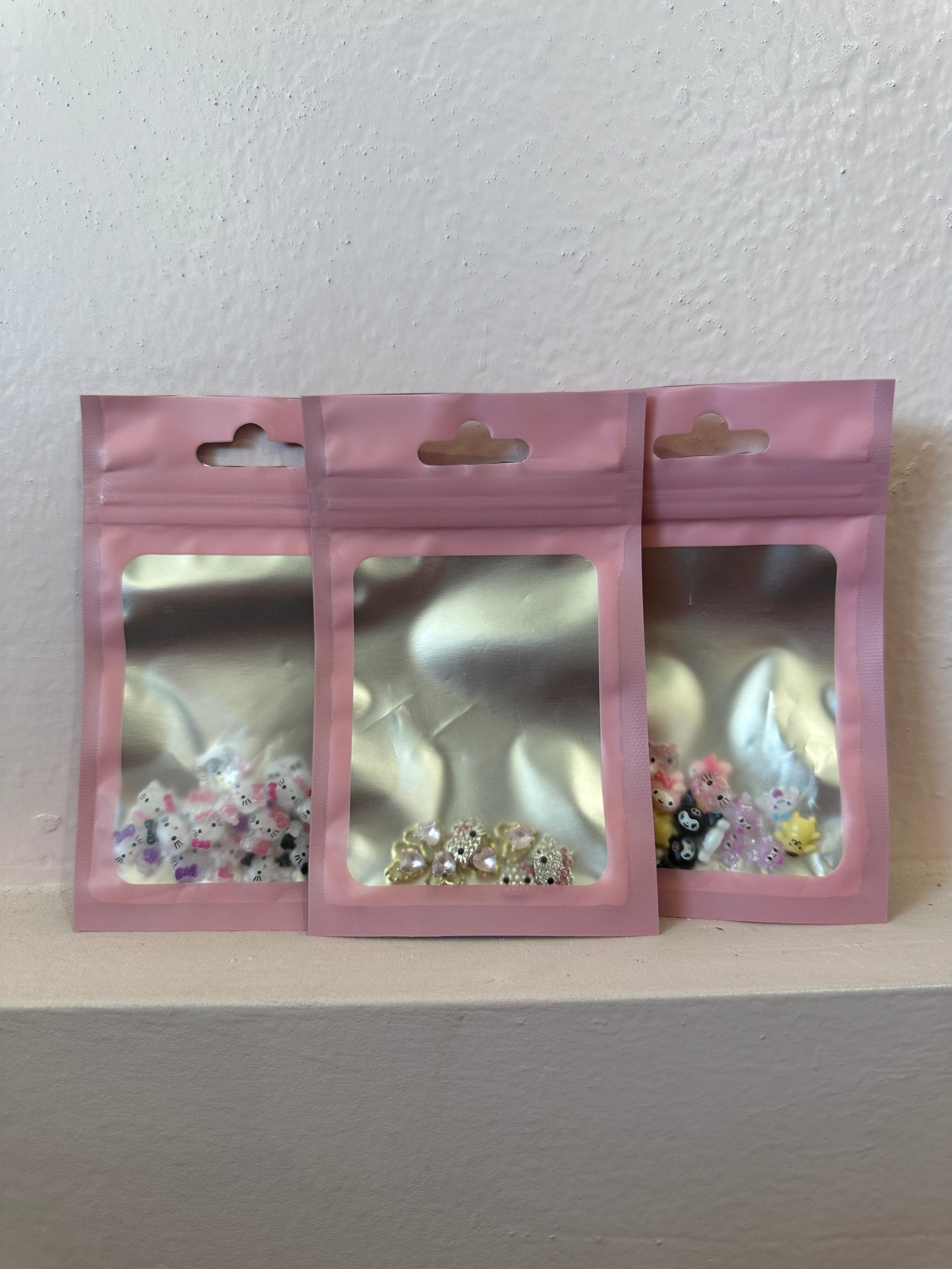 Carousel Small Pink Charm Bags