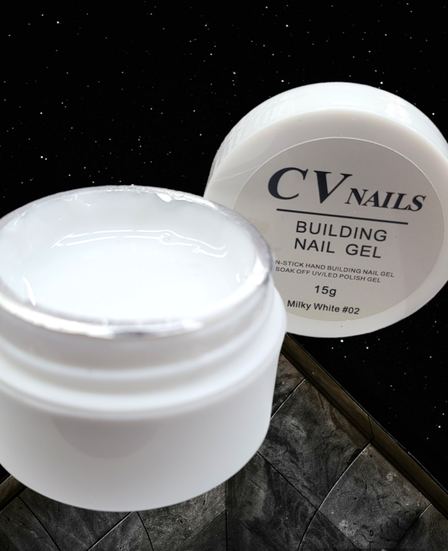 CV Nails Building Nail Gel White