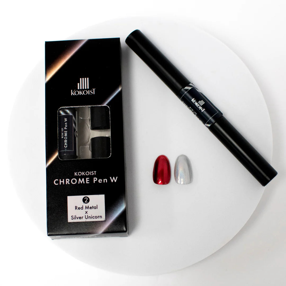 KOKOIST Chrome Pen W 02 Red Metal x Silver Unicorn