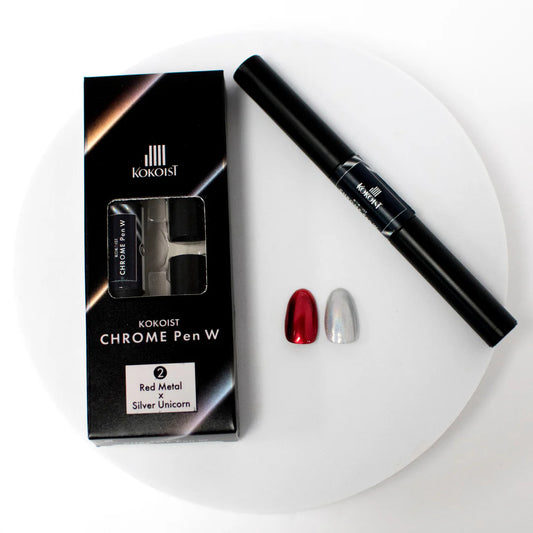 KOKOIST Chrome Pen W 02 Red Metal x Silver Unicorn