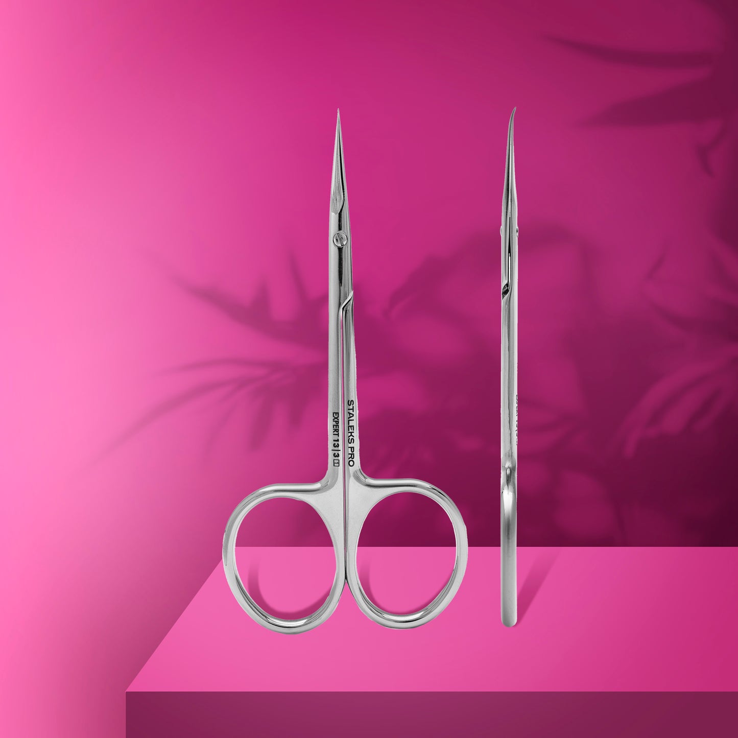 Staleks Pro Left-Handed Professional Cuticle Scissors With Hook - Expert 13 Type 3