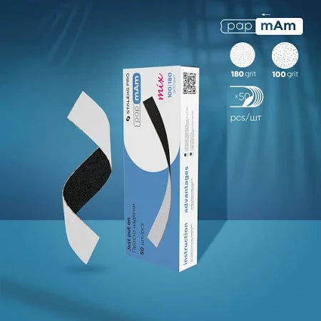 Staleks Pro Expert 22 Disposable Double-Sided Nail Files - 100/180 Grit, 50 Pack