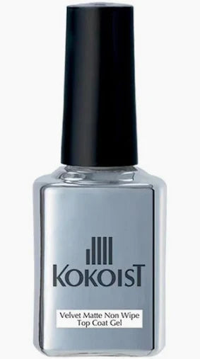 KOKOIST Velvet Matte Non Wipe Top Coat Gel, 15ml