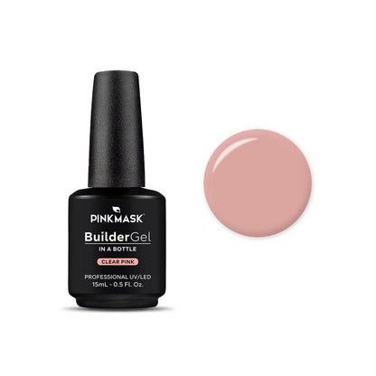 Pink Mask Builder Gel in a Bottle - Clear Pink