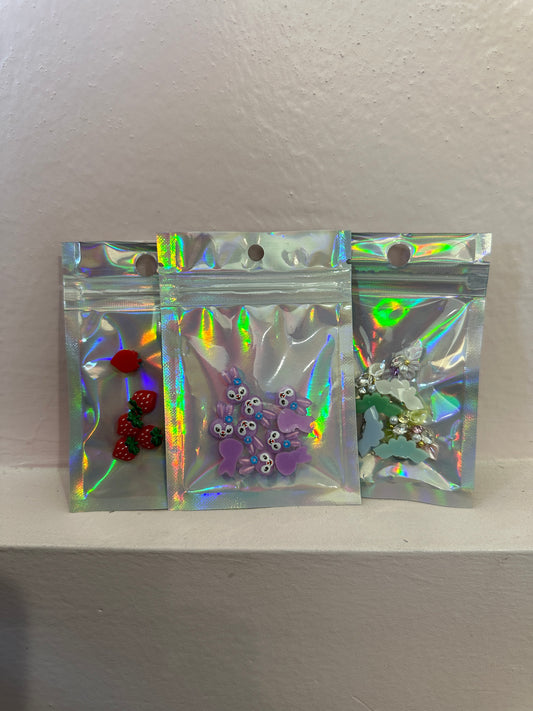 Carousel Small Silver Charm Bags