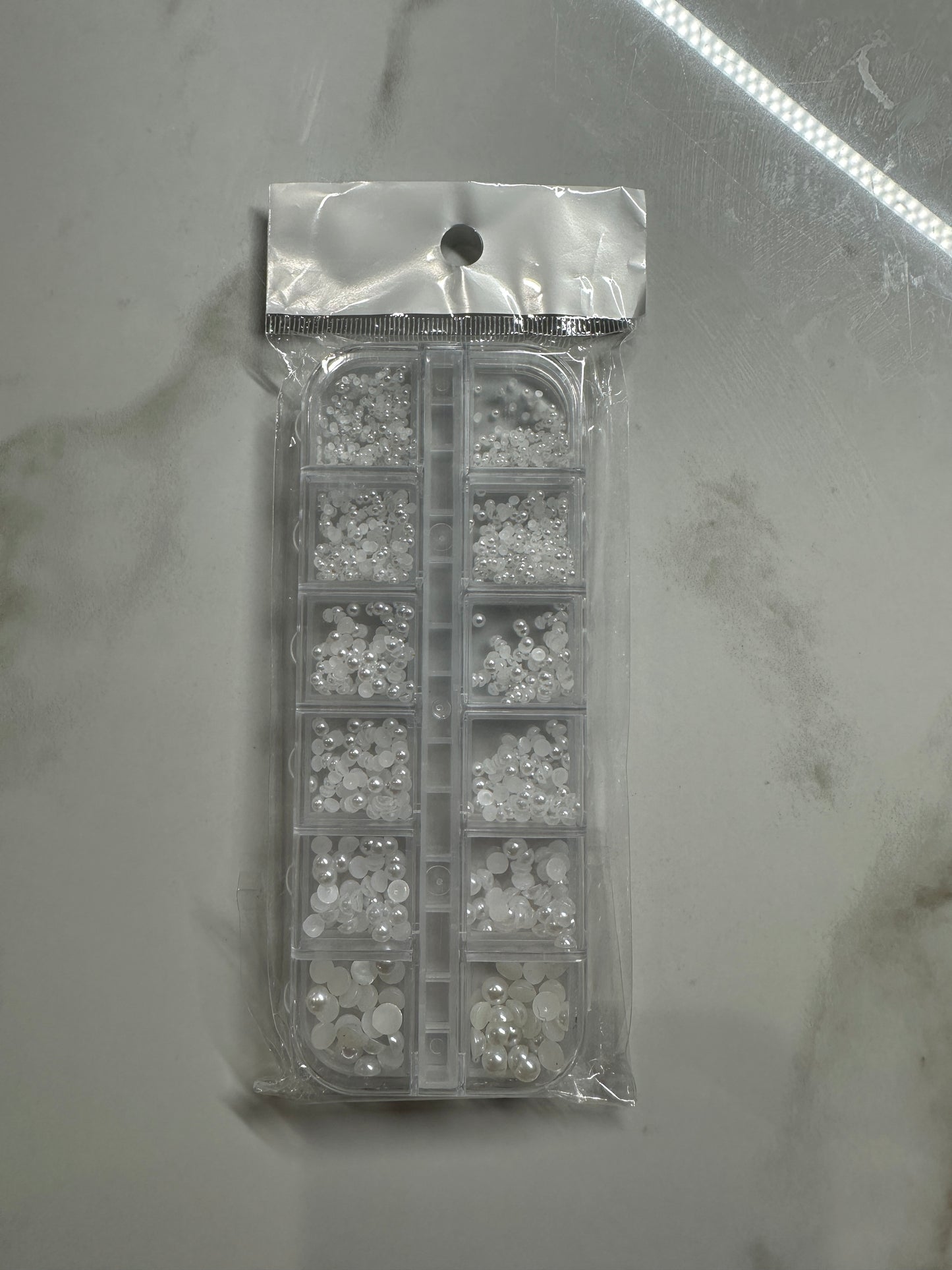 12 Grid Pearl Charms