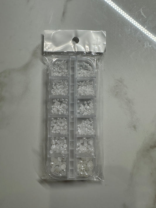 12 Grid Pearl Charms