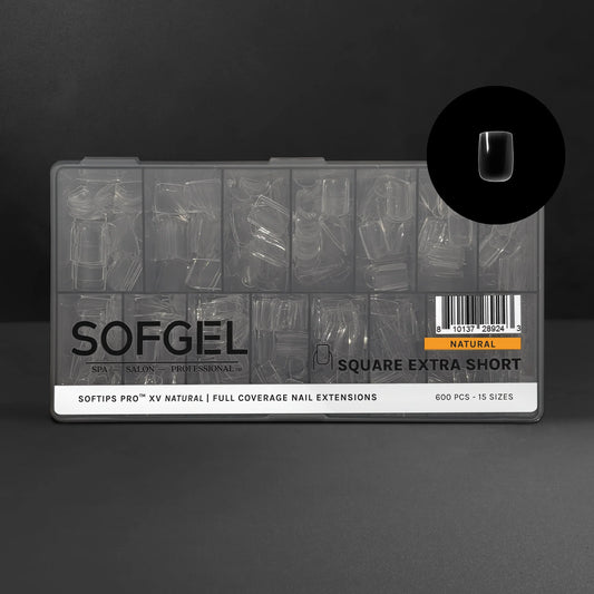 SOFTIPS PRO™ XV NATURAL - SQUARE EXTRA SHORT