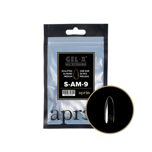 Aprés Nail Gel-X® Sculpted Almond Medium 9 Refill Bag