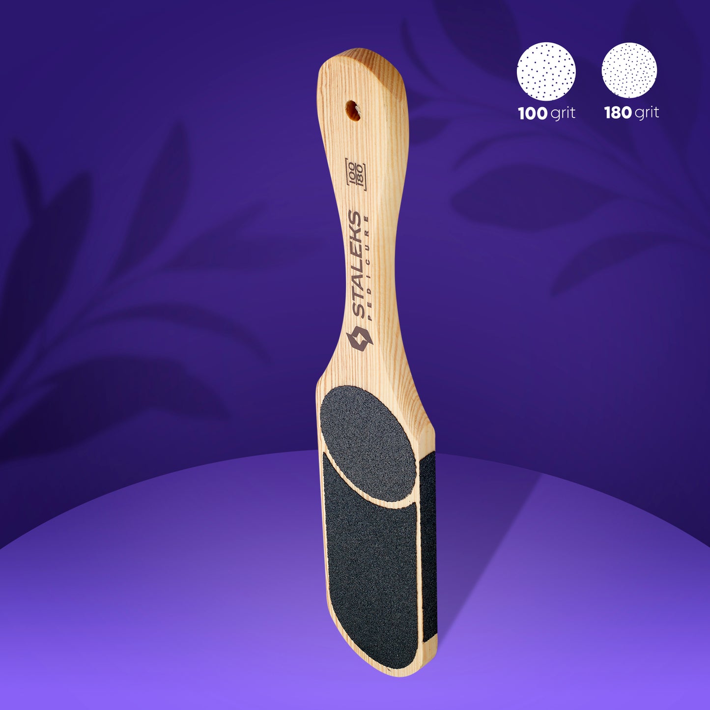 Wooden pedicure foot file BEAUTY & CARE 10 TYPE 3 (60/80/100/120)