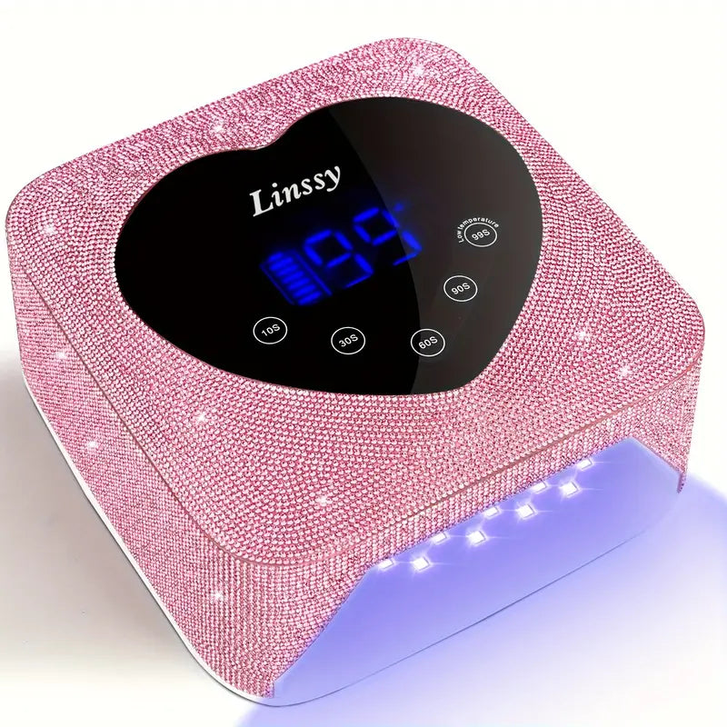 UV/LED Lamp Crystals Heart Pink