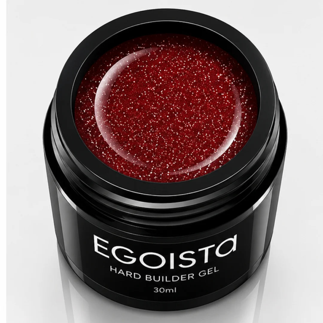 Egoista Hard Builder Gel Self-Leveling - Garnet Diamond, 30 ml