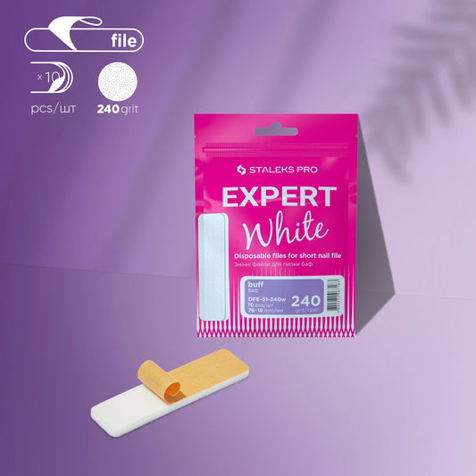 Disposable White Files for Polishing File EXPERT 51 240 Grit