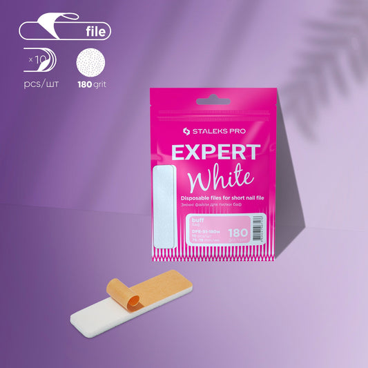 Disposable White Files for Polishing File EXPERT 51 180 Grit