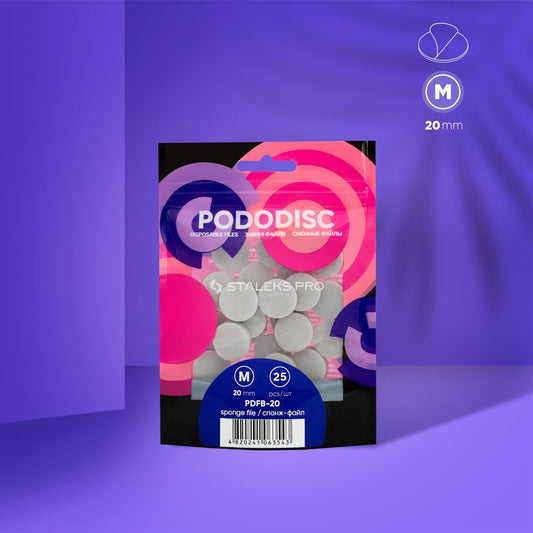 Disposable File-Sponges for Pedicure Disc PODODISC M EXPERT 20