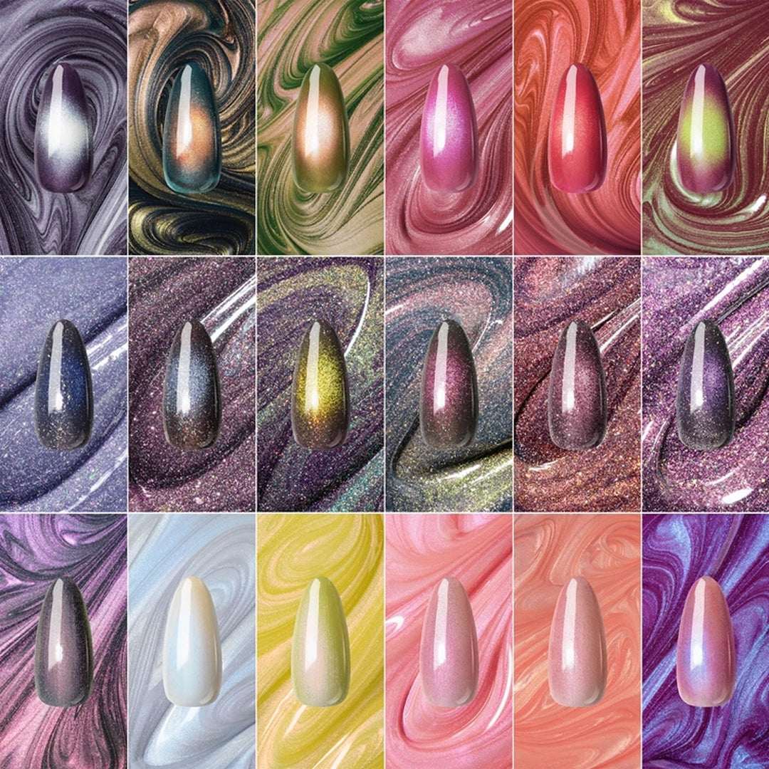Aprés Nail Prismatic Gel Couleur Set, 18 pcs