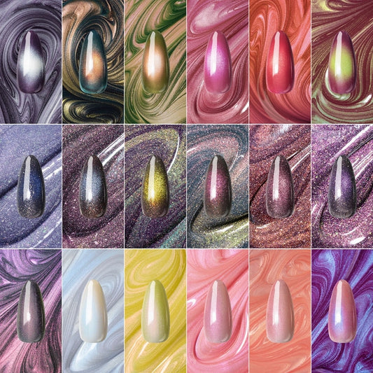 Aprés Nail Prismatic Gel Couleur Set, 18 pcs
